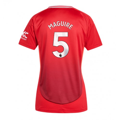 Fotbalové Dres Manchester United Harry Maguire #5 Dámské Domácí 2024-25 Krátký Rukáv